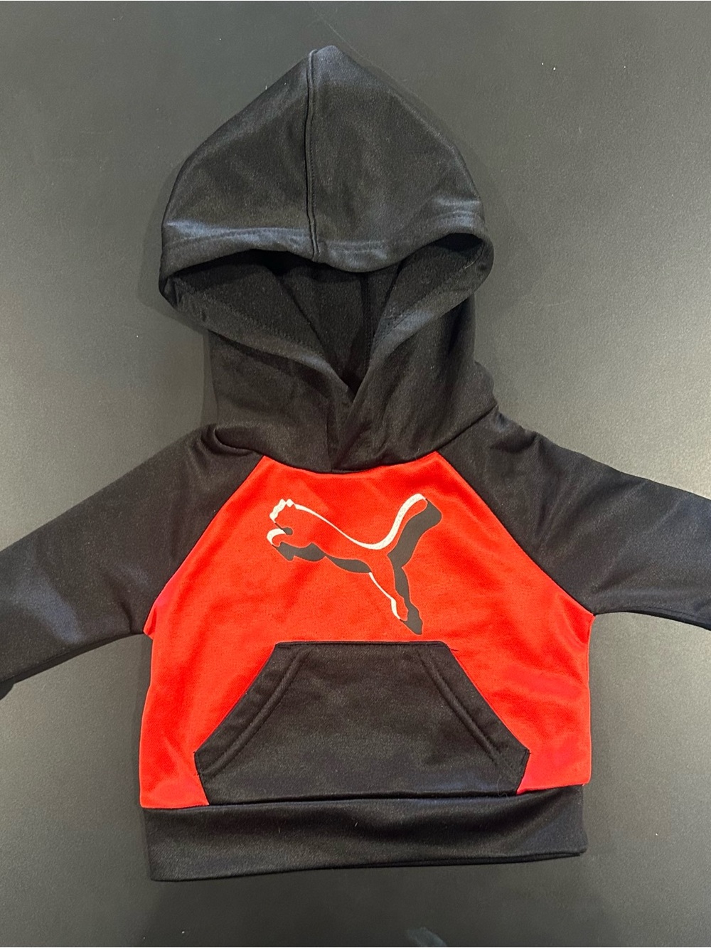 Puma Black & Red Kids' Pullover Hoodie